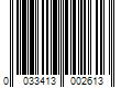 Barcode Image for UPC code 0033413002613. Product Name: FoodSaver 10-Count 1 qt Reusable Zipper Bags