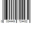 Barcode Image for UPC code 0034449724432