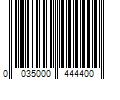 Barcode Image for UPC code 0035000444400. Product Name: Colgate Anticavity Fluoride Toothpaste Sparkling White Cinnamint with Cinnamon & Natural Mint Flavor Gel - Gluten Free