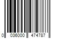 Barcode Image for UPC code 0036000474787. Product Name: Kimberly Clark Goodnites Boys  Bedwetting Underwear  L/XL  24 Ct