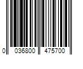 Barcode Image for UPC code 0036800475700