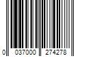 Barcode Image for UPC code 0037000274278. Product Name: Cascade Platinum + Oxi ActionPacs 62-Count Fresh Dishwasher Detergent | 3700027427