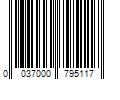 Barcode Image for UPC code 0037000795117. Product Name: Procter & Gamble Diapers with Leakguard  Size 3: 16 to 28 lbs  132/Carton