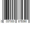 Barcode Image for UPC code 0037000875390