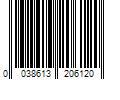 Barcode Image for UPC code 0038613206120. Product Name: National V152S Shelf Bracket Screws 8pk - White