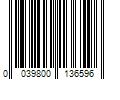 Barcode Image for UPC code 0039800136596. Product Name: Energizer MAX Alkaline AA Batteries, Double A Batteries (24-Pack) | E91DP-24