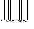 Barcode Image for UPC code 0040025540204