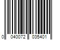 Barcode Image for UPC code 0040072035401. Product Name: 