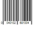 Barcode Image for UPC code 0040102681004