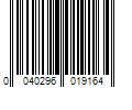 Barcode Image for UPC code 0040296019164