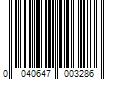 Barcode Image for UPC code 0040647003286