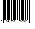 Barcode Image for UPC code 0041598007613. Product Name: Weiman 12 oz. Stainless Steel Cleaner Wipes