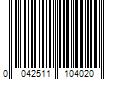 Barcode Image for UPC code 0042511104020. Product Name: DENSO COP Boots