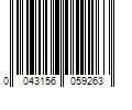 Barcode Image for UPC code 0043156059263. Product Name: Schlage Single Cylinder Matte Black Single Cylinder Deadbolt | LOCK B60 N G GRW 622