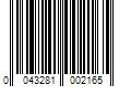 Barcode Image for UPC code 0043281002165