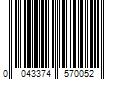 Barcode Image for UPC code 0043374570052. Product Name: M-D 24-in x 12-in Satin Nickel Sheet Metal Siding Trim | 57005
