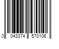 Barcode Image for UPC code 0043374570106. Product Name: M-D 12-in x 2-ft Aluminum Decorative Sheet Metal | 57010