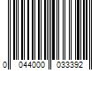 Barcode Image for UPC code 0044000033392
