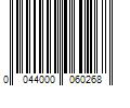 Barcode Image for UPC code 0044000060268. Product Name: Mondelez International OREO Mint Creme Chocolate Sandwich Cookies  Family Size  18.71 oz