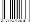 Barcode Image for UPC code 0044000060381