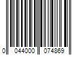 Barcode Image for UPC code 0044000074869. Product Name: Mondelez International Nabisco Cookie Variety Pack  OREO  Nutter Butter  CHIPS AHOY!  12 Snack Packs (4 Cookies Per Pack)
