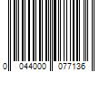 Barcode Image for UPC code 0044000077136. Product Name: Mondelez International Nilla Wafers Cookies  Vanilla Wafers  Family Size  15 oz