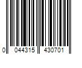 Barcode Image for UPC code 0044315430701. Product Name: Simpson Strong-Tie ABA 4-in x 4-in Zmax Wood To Concrete (Retrofit) Base | ABA44Z