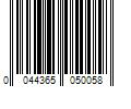 Barcode Image for UPC code 0044365050058. Product Name: Suncast Corporation Suncast 80-inch x 40-inch 4-Shelf Storage Cabinet Locker  Black  Resin  Garage Cabinet