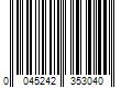 Barcode Image for UPC code 0045242353040. Product Name: Milwaukee 1/16" Titanium SHOCKWAVE Drill Bit