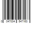 Barcode Image for UPC code 0047034547163