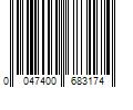 Barcode Image for UPC code 0047400683174. Product Name: Procter & Gamble Gillette Male Intimate 2-in-1 Pubic Shave Cream and Cleanser  6 oz
