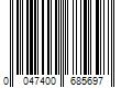 Barcode Image for UPC code 0047400685697. Product Name: Gillette Labs with Exfoliating Bar  Razor with 1 Cartridge