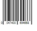 Barcode Image for UPC code 0047400694668. Product Name: Procter & Gamble Gillette Fusion5 Razor for Men  Handle + 7 Razor Blade Refills  Gray