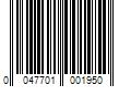 Barcode Image for UPC code 0047701001950. Product Name: MedTech DenTek Comfort Clean Sensitive Gums Floss Picks  Soft & Silky Ribbon  150 Count