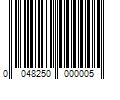 Barcode Image for UPC code 0048250000005