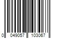 Barcode Image for UPC code 0049057103067. Product Name: Korky 2-in Rubber Universal Toilet Flapper | 2001P3