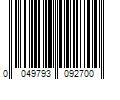 Barcode Image for UPC code 0049793092700. Product Name: Prime-Line 3-1/4 in., Rigid Vinyl, White, Self Adhesive Wall Protector, U 9270
