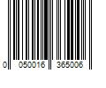 Barcode Image for UPC code 0050016365006