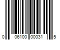 Barcode Image for UPC code 006100000315. Product Name: Pack of 45 CRCW0603115KFKEA Thick Film Resistors SMD 115K OHM 1% 1/10W 0603:Rohs