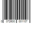 Barcode Image for UPC code 0072600001107