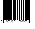Barcode Image for UPC code 0073102000025