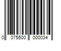 Barcode Image for UPC code 0075500000034. Product Name: Texas Pete Hot Sauce (200 ct.)