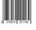Barcode Image for UPC code 0075919001189. Product Name: DampRid 18 oz. Disposable Moisture Absorber with Activated Charcoal