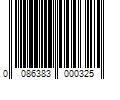 Barcode Image for UPC code 0086383000325