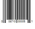 Barcode Image for UPC code 008710000051