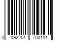 Barcode Image for UPC code 0092251700181