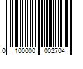 Barcode Image for UPC code 0100000002704