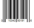 Barcode Image for UPC code 010343931916. Product Name: Epson 702 Black DURABrite Ultra Standard-Capacity Ink Cartridge with Sensormatic