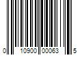 Barcode Image for UPC code 010900000635