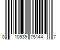 Barcode Image for UPC code 010939751447